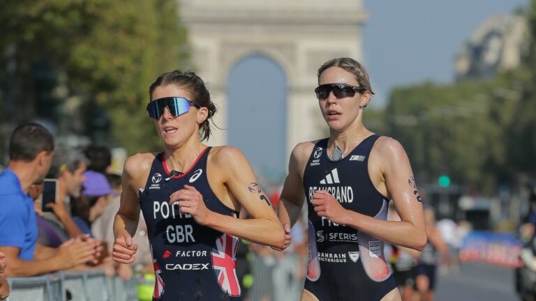 Beth Potter Cassandre Beaugrand Olympic Games Paris Test Event Triathlon August 2023