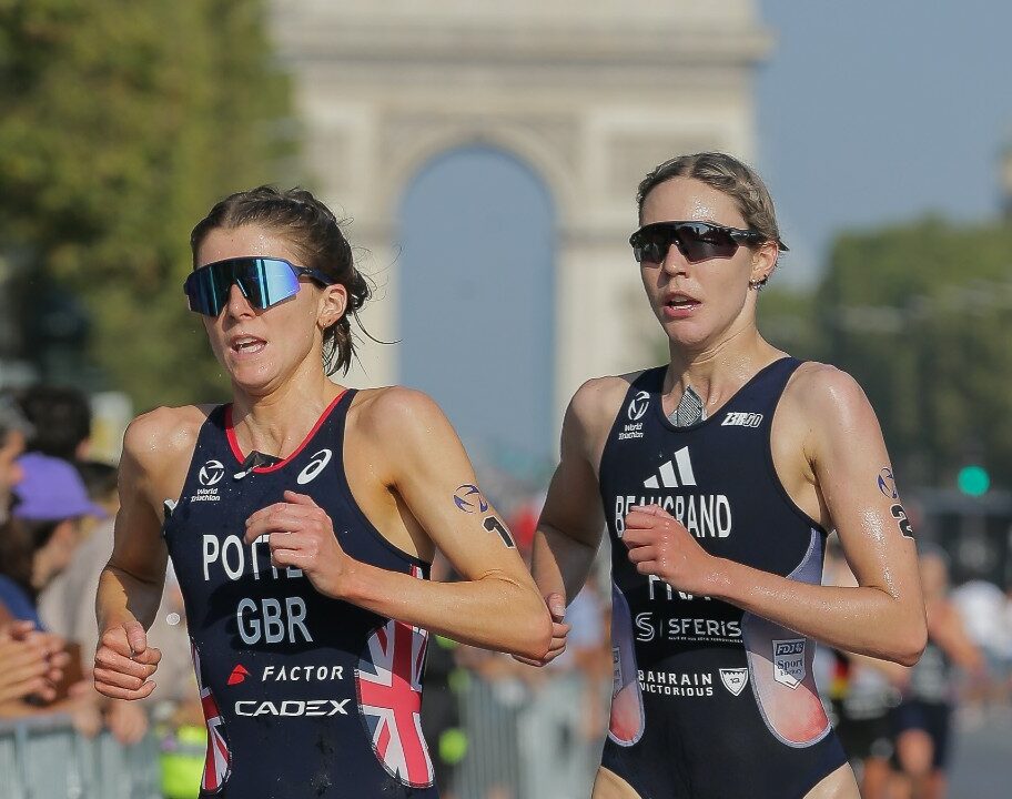 Beth Potter Cassandre Beaugrand Olympic Games Paris Test Event Triathlon August 2023