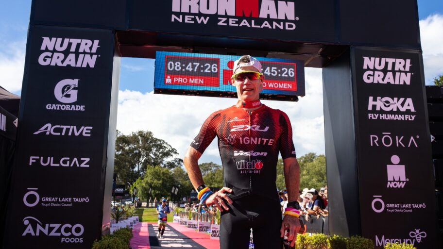 Cameron Brown signs off with seventh in his 25th and final appearance at IRONMAN New Zealand photo credit Graeme Murray