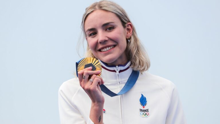 Cassandre Beaugrand Paris 2024 Olympic Games podium