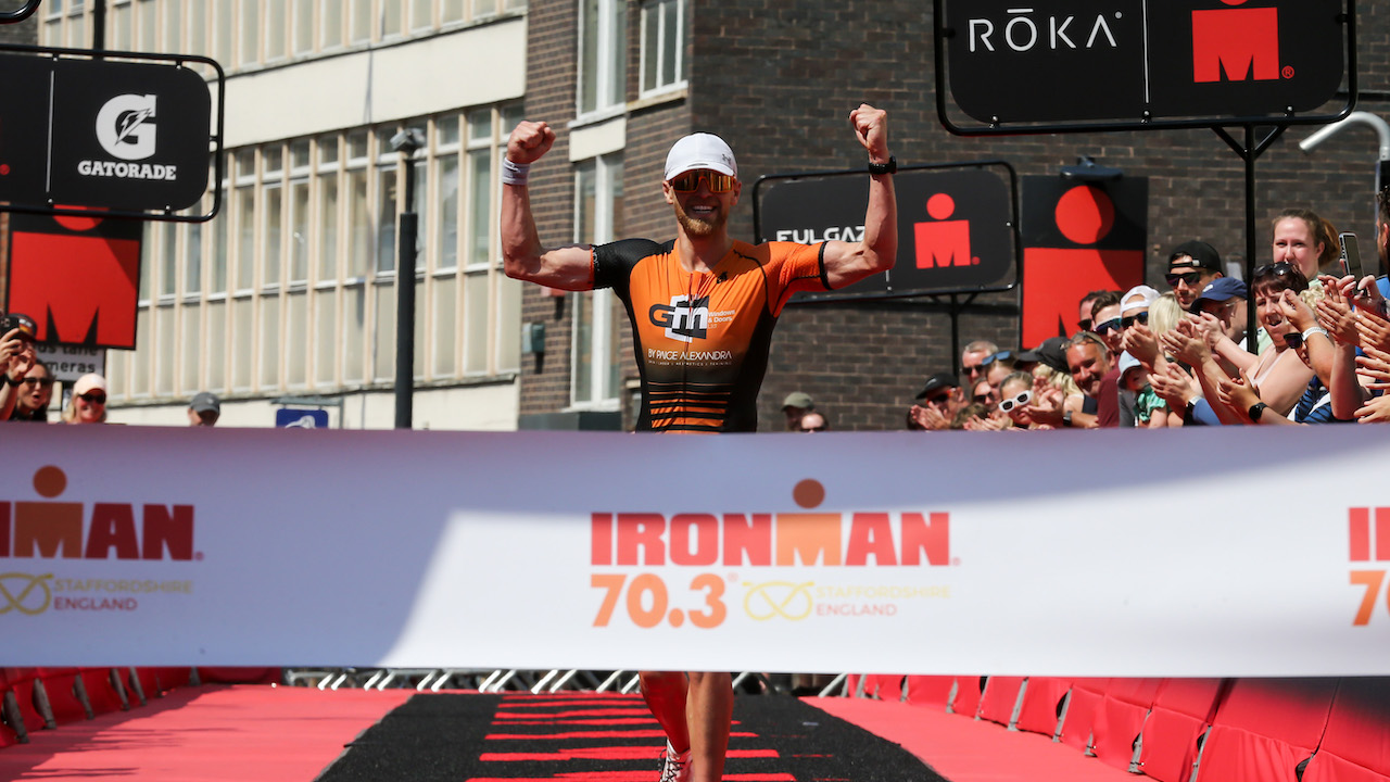 George Martindale - IRONMAN 70.3 Staffordshire 2023 AG Male winner (Photo Credit Huw Fairclough)