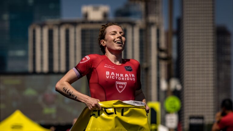 Georgia Taylor Brown wins supertri Chicago 2024 photo credit supertri