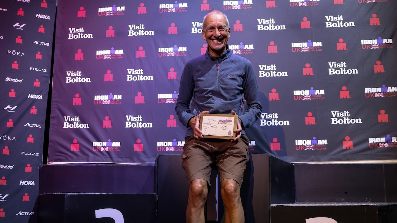 IRONMAN UK 2023 podium images - Huw Fairclough for IRONMAN