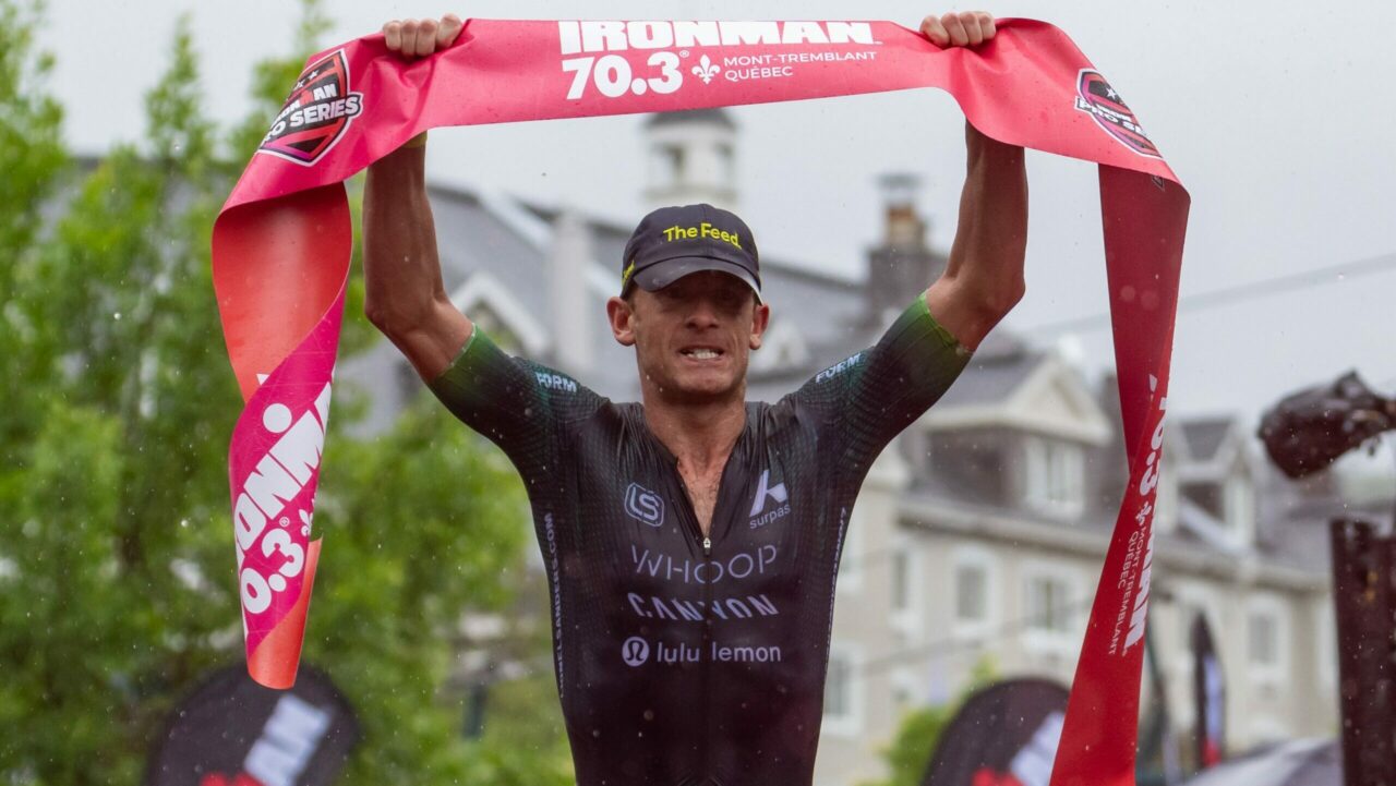 Lionel Sanders took his sixth title at IRONMAN 70.3 Mont-Tremblant.