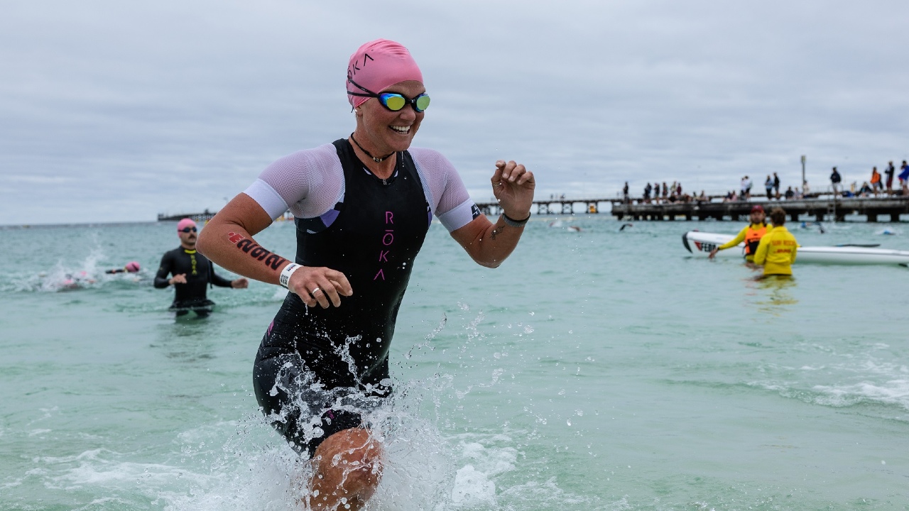 Lucy Bartholomew qualified for the 2023 VinFast IRONMAN World Championship at December's GWM IRONMAN Western Australia [Photo credit: Korupt Vision for IRONMAN]