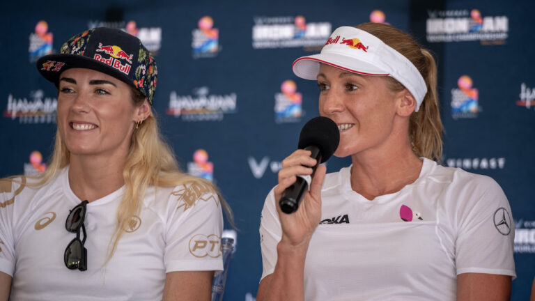 Lucy-Charles Barclay and Daniela Ryf - IRONMAN World Championship 2023 Press Conference