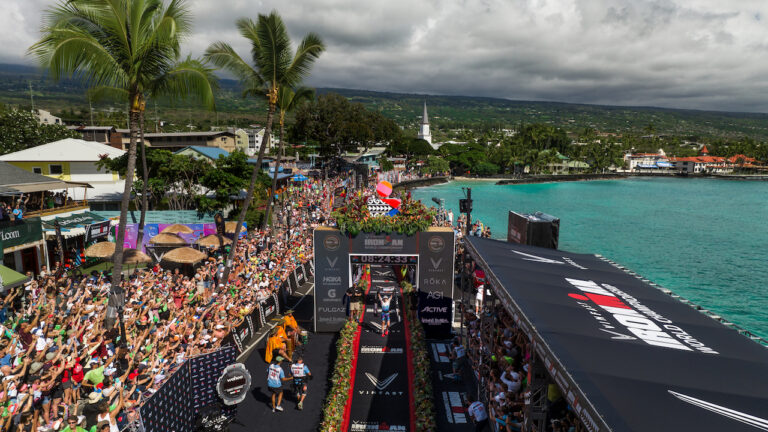 Lucy Charles-Barclay IRONMAN World Championship 2023 aerial shot