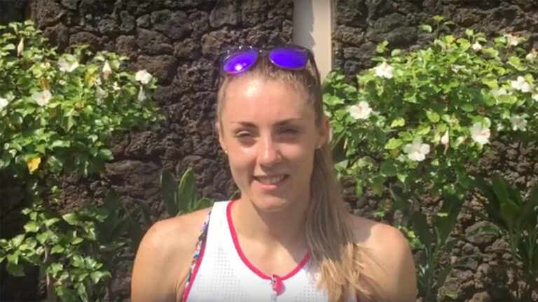 Lucy Charles at Kona 2016 showing them who's boss