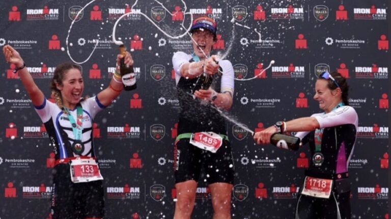 IRONMAN Wales female AG podium 2022