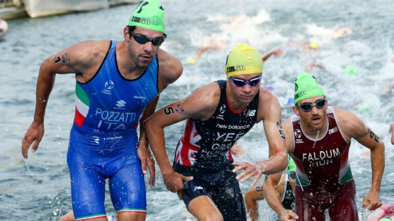 Olympic Games Triathlon Paris Test Event Swim River Seine August 2023