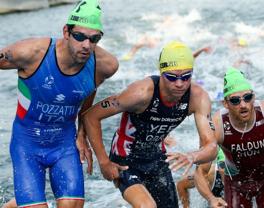 Olympic Games Triathlon Paris Test Event Swim River Seine August 2023