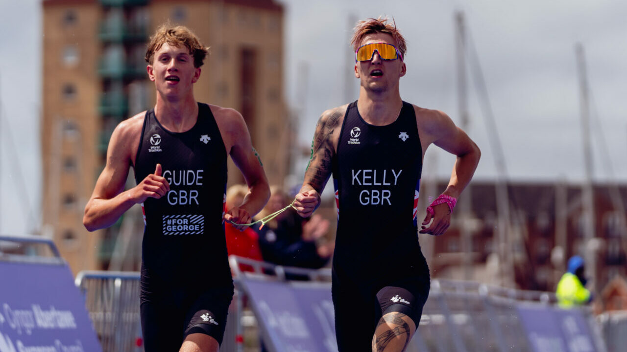 Oscar Kelly, Charlie Harding at World Triathlon Para Series Swansea 2023