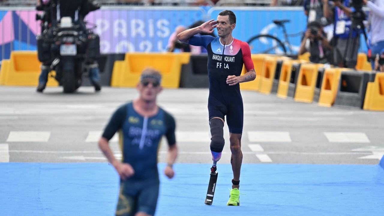 Alex Hanquinquant Paris 2024 Paralympic Games Triathlon PTS4