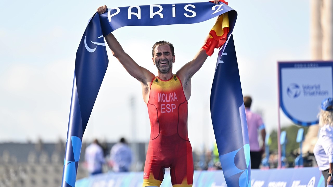 Daniel Molina Paris 2024 Paralympic Games Triathlon PTS3