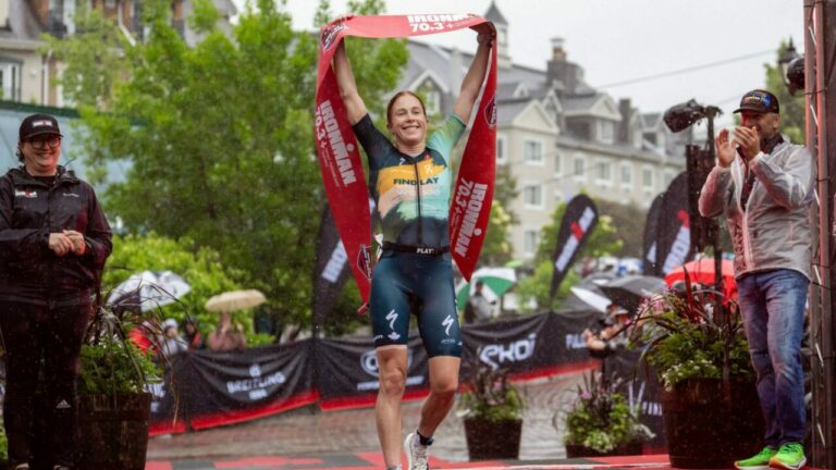 Paula Findlay took the win at IRONMAN 70.3 Mont-Tremblant.