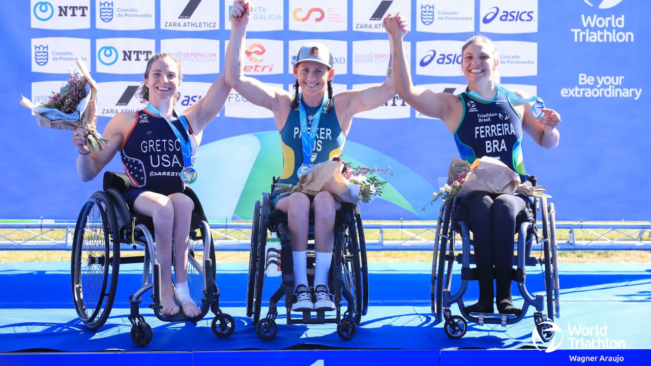 PTWC podium - World Para Championships Pontevedra 2023