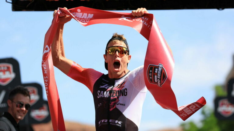 Sam Long took a big win to defend his IRONMAN 70.3 North American Championship title