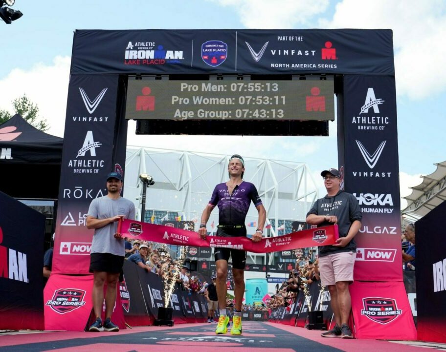 Trevor Foley took the win at IRONMAN Lake Placid.