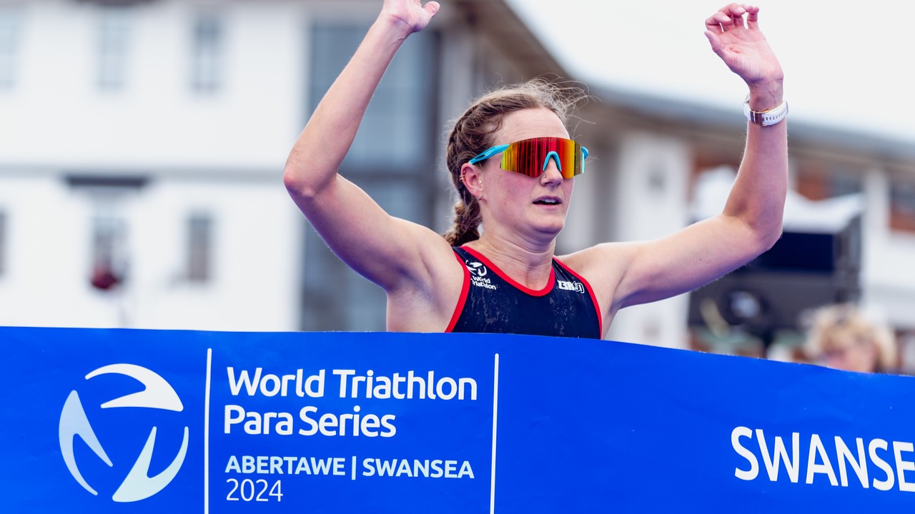 Allysa Seely World Triathlon Para Series Swansea 2024 / WTPS Swansea