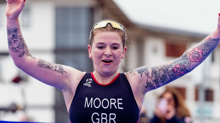 Hannah Moore World Triathlon Para Series Swansea 2024 / WTPS Swansea